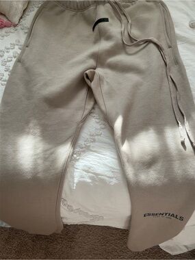 Essentials Fear of God Taupe Drawstring Sweatpants